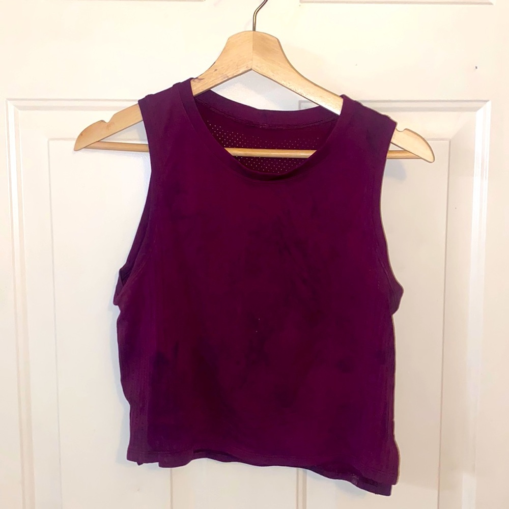 Burgundy work out top
